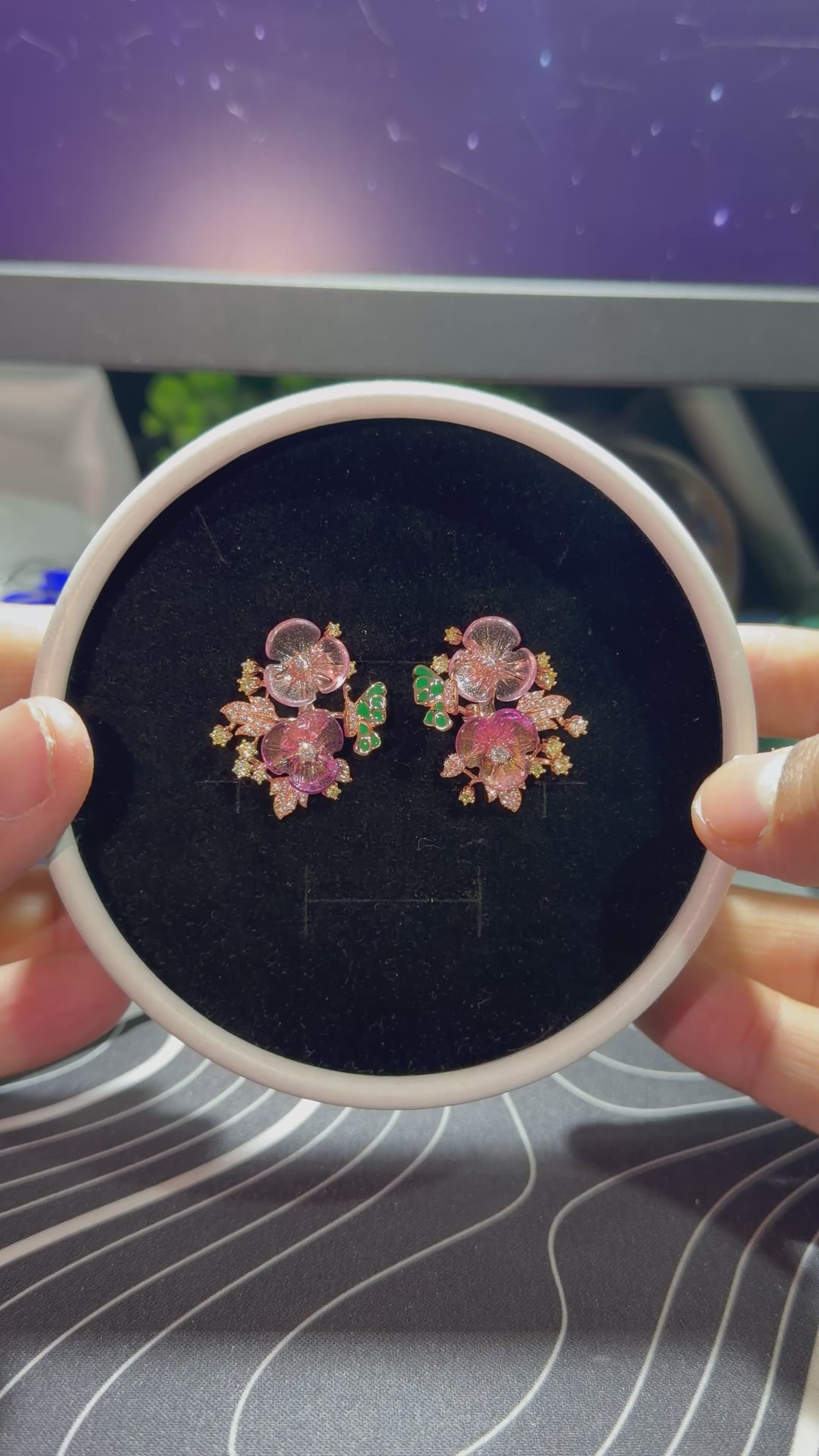 Blossom earrings 925 silver