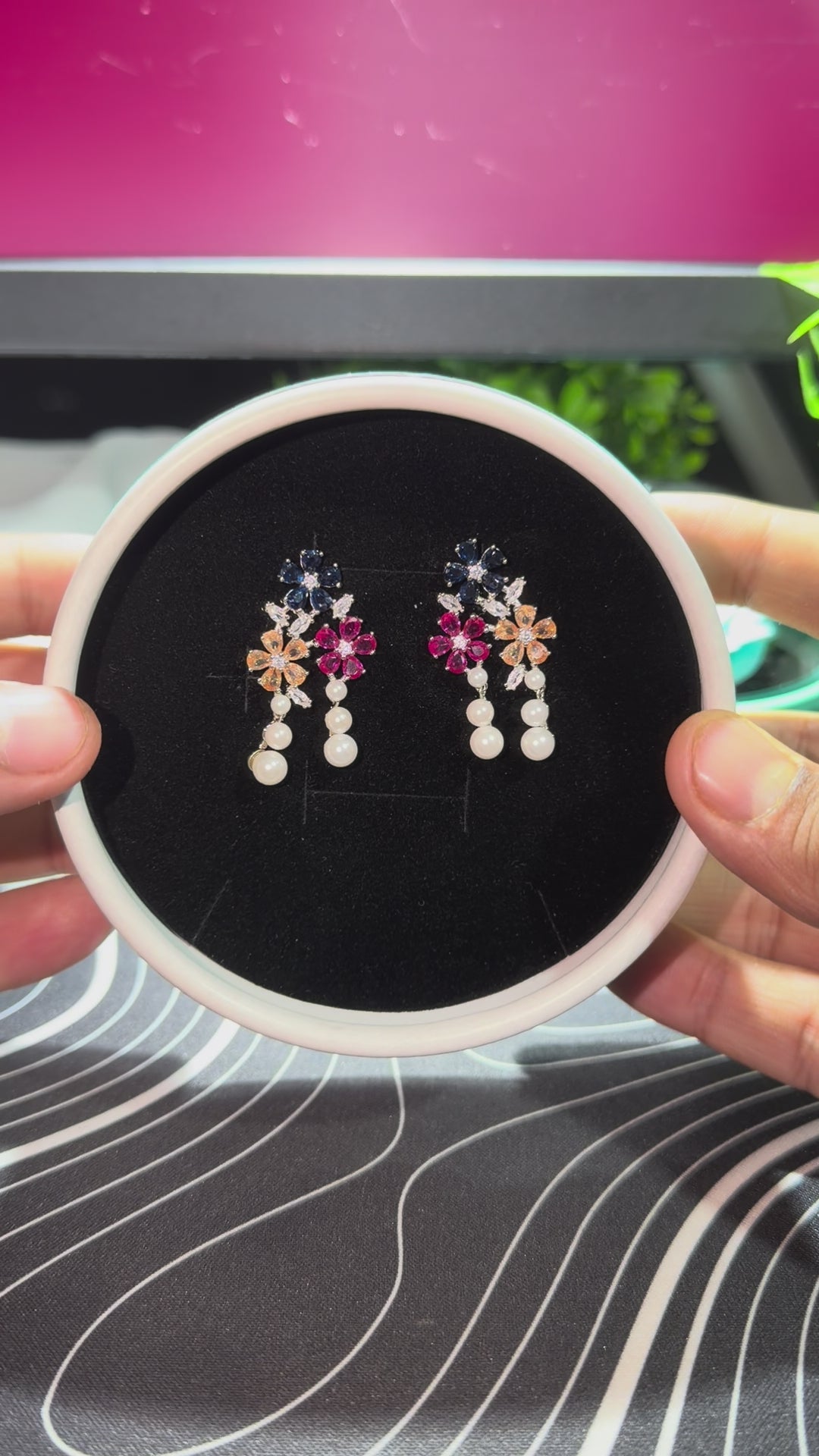 Blossom earrings 925 silver